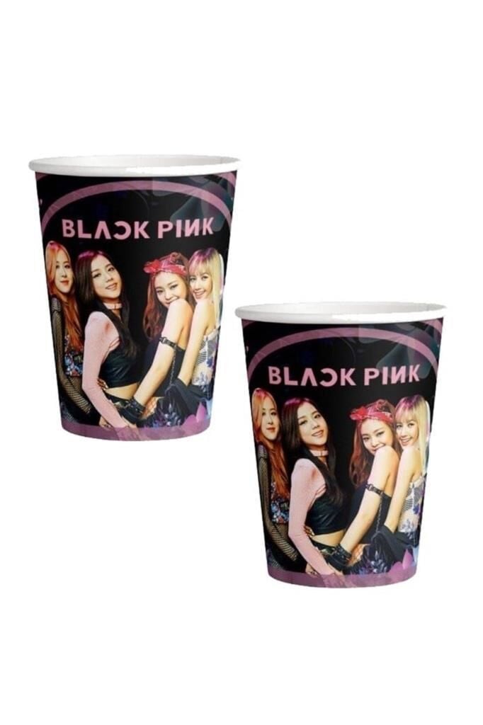 BLACK PINK KARTON BARDAK 8 Lİ