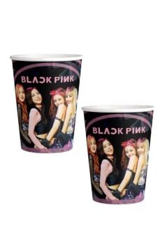 BLACK PINK KARTON BARDAK 8 Lİ