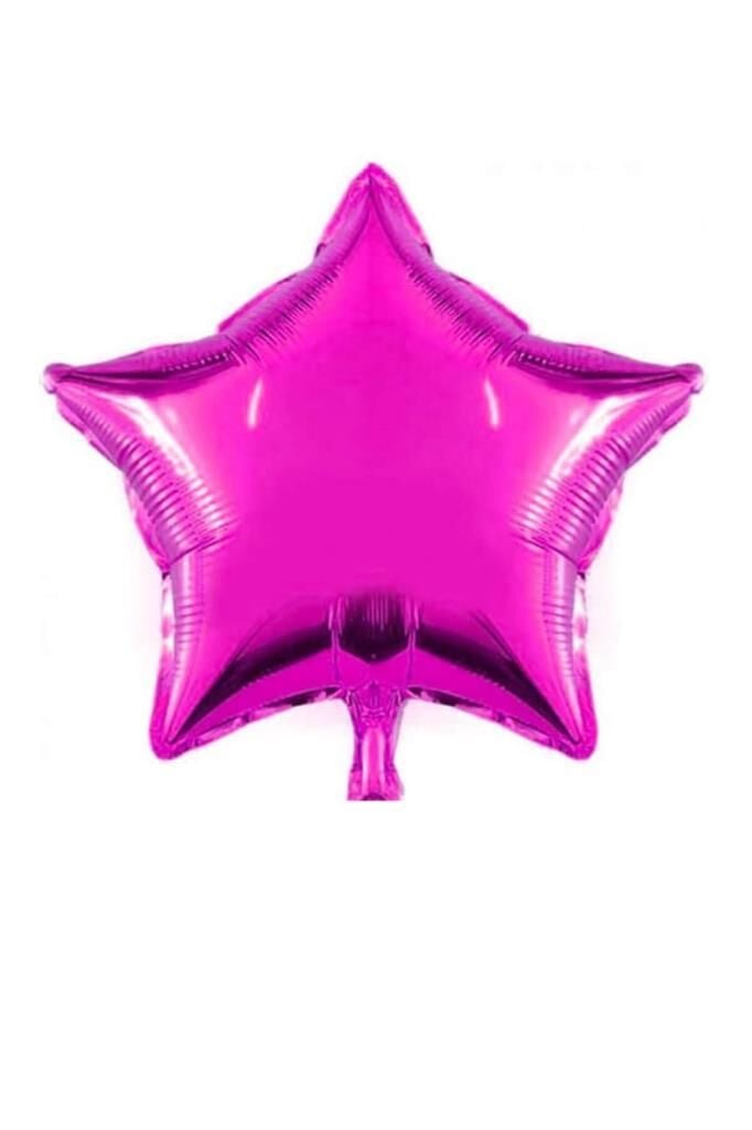 24'' YILDIZ FUŞYA FOLYO BALON