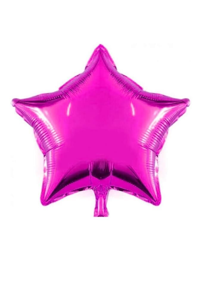 24'' YILDIZ FUŞYA FOLYO BALON
