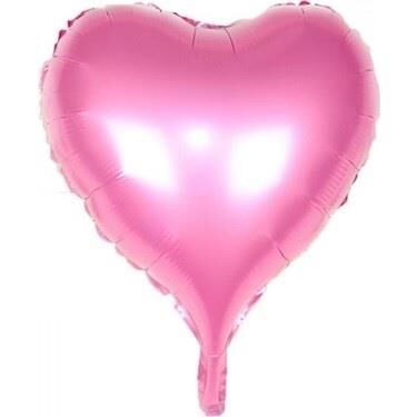 18'' KALP MAKARON PEMBE FOLYO BALON