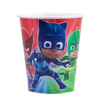 PJ MASK KARAKTERLİ KARTON BARDAK 8 Lİ