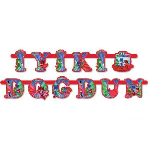 Pj Masks İyiki Doğdun Harf Set