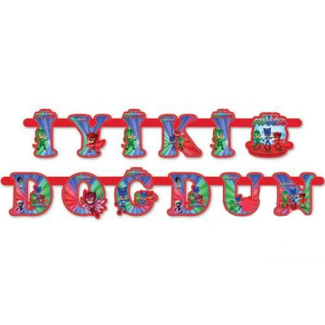 Pj Masks İyiki Doğdun Harf Set