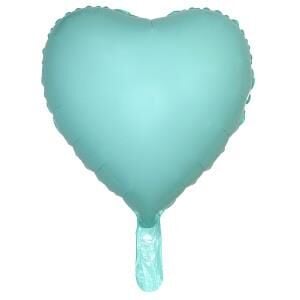 18'' KALP MAKARON MAVİ FOLYO BALON