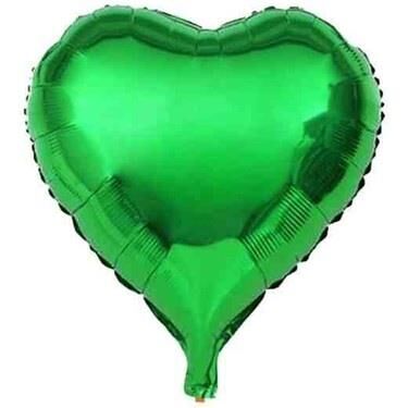 18'' KALP YEŞİL FOLYO BALON