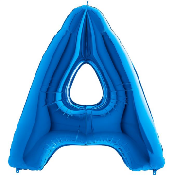 S/SHAPE FOİL BALON - LETTER -A- BLUE
