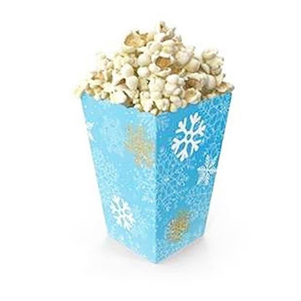 KAR TANESİ BASKILI POPCORN KUTUSU 8 Lİ