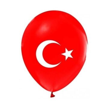 11'' AY YILDIZ BASKILI BALON