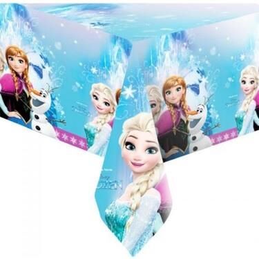 FROZEN BASKILI MASA ÖRTÜSÜ