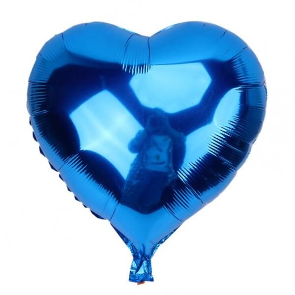 18'' KALP MAVİ FOLYO BALON