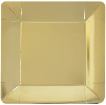 Metalize Gold Karton Tabak 6 Adet