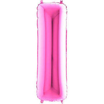 S/SHAPE FOİL BALON - LETTER -I- PINK