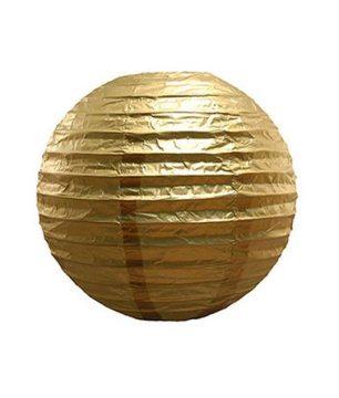 METALİK ÇİN FENERİ 20 CM GOLD