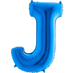 S/SHAPE FOİL BALON - LETTER -J- BLUE