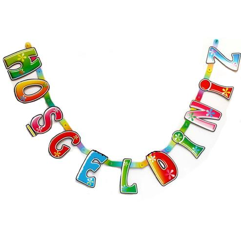 Hoşgeldiniz Yazı Çiçekli