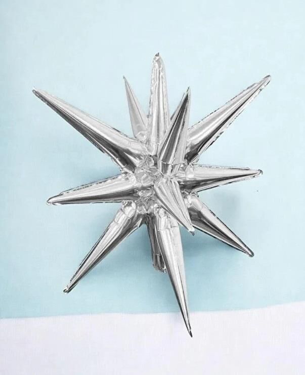 KUTUP YILDIZI GÜMÜŞ FOLYO BALON