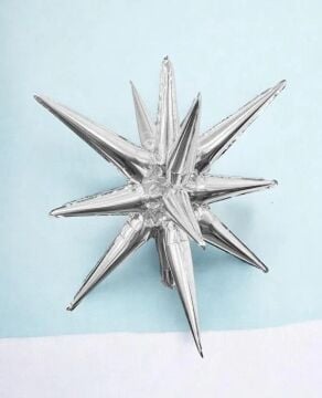 KUTUP YILDIZI GÜMÜŞ FOLYO BALON