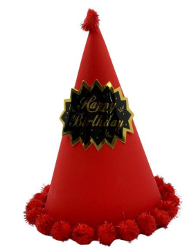 H.Bırthday Ponponlu Şapka