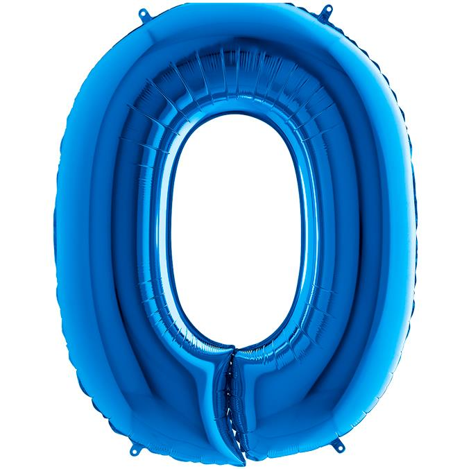 S/SHAPE FOİL BALON - LETTER -O- BLUE