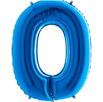 S/SHAPE FOİL BALON - LETTER -O- BLUE