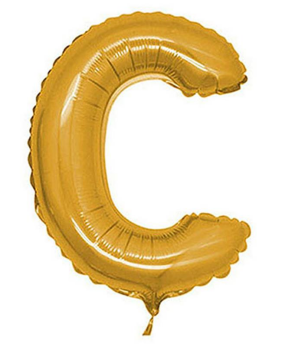 S/SHAPE FOLYO BALON HARF -C- GOLD