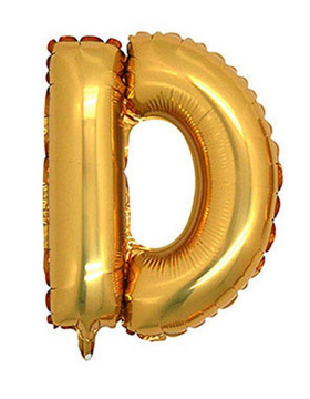 S/SHAPE FOLYO BALON HARF -D- GOLD