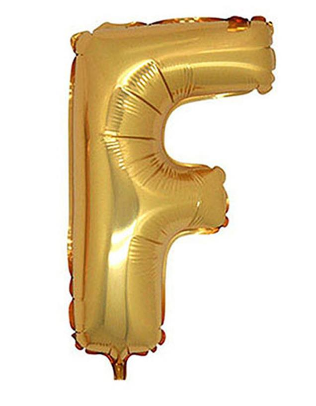 S/SHAPE FOLYO BALON HARF -F- GOLD