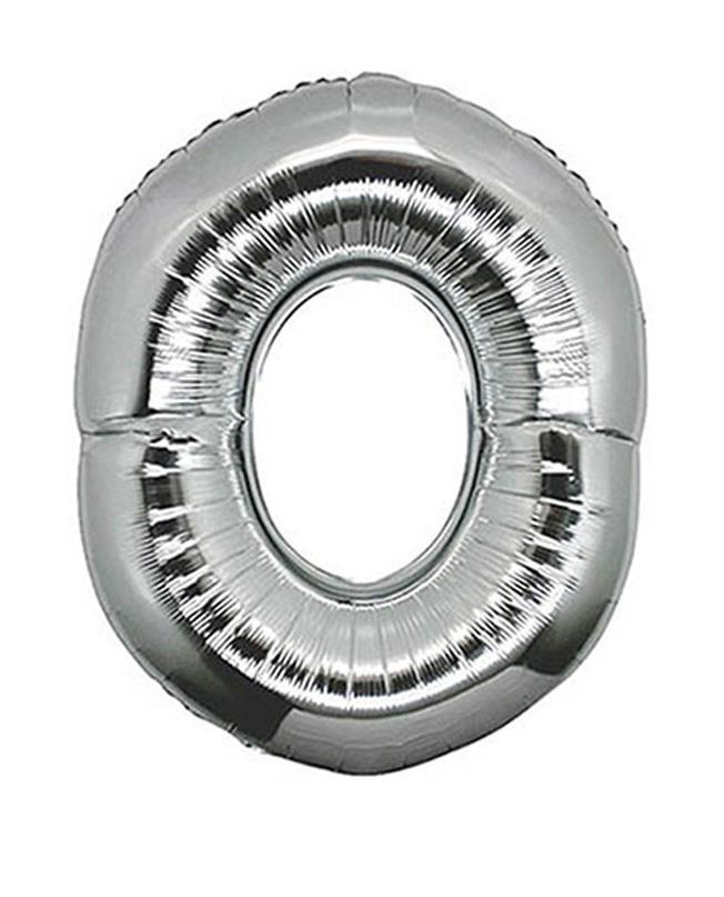 S/SHAPE FOLYO BALON HARF -O- GÜMÜŞ