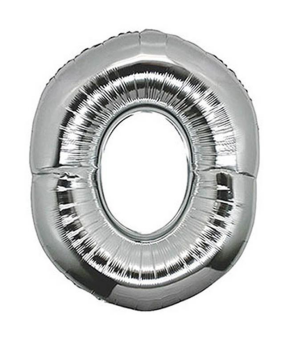 S/SHAPE FOLYO BALON HARF -O- GÜMÜŞ