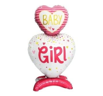 AYAKLI BABY GİRL FOLYO BALON