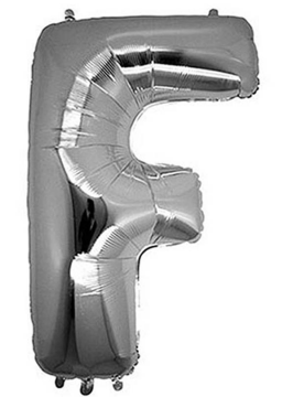 S/SHAPE FOLYO BALON HARF -F- GÜMÜŞ