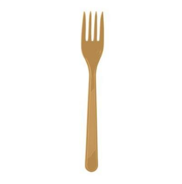 Gold Plastik Çatal 25 Adet