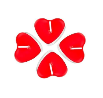 Mum Kalp Şekilli Tealight 50 Adet