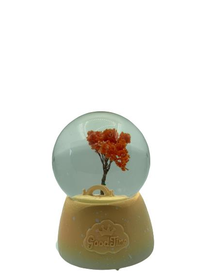 Kar Küresi Japon Kiraz Ağacı Pilli Işıklı Müzikli 12 Cm Kargo Ücretsiz