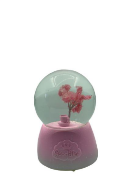 Kar Küresi Japon Kiraz Ağacı Pilli Işıklı Müzikli 12 Cm Kargo Ücretsiz