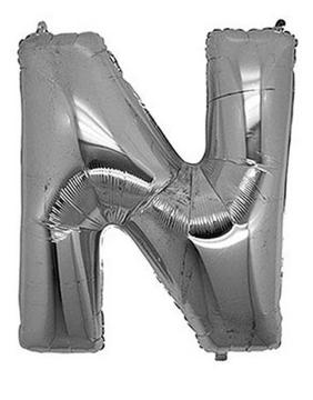 S/SHAPE FOLYO BALON HARF -N- GÜMÜŞ