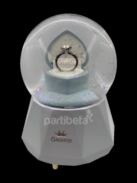 Kar Küresi Tek Taş Işıklı Müzikli Püskürtme Motorlu Büyük Boy 15 Cm Ücretsiz Kargo