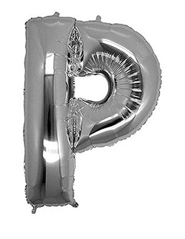 S/SHAPE FOLYO BALON HARF -P- GÜMÜŞ