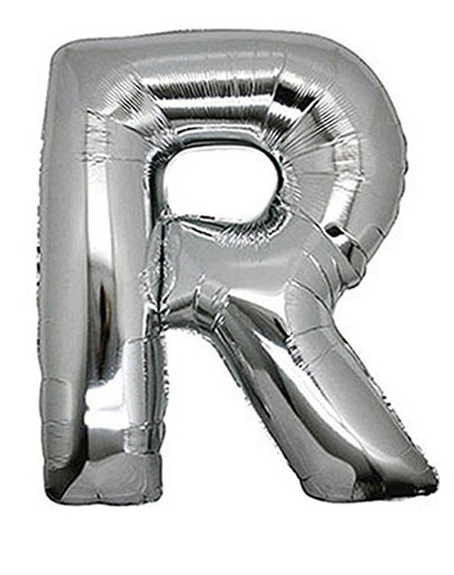 S/SHAPE FOLYO BALON HARF -R- GÜMÜŞ