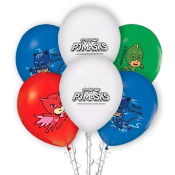 Pj Masks Baskılı Lisanslı 12'' Balon ( 100 Adet )