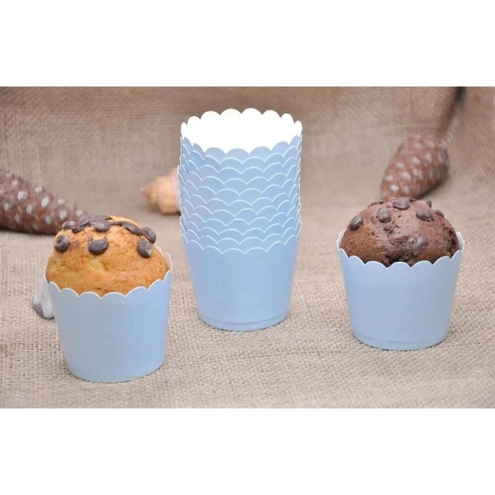 MAKARON MAVİ CUPCAKE 25 Lİ