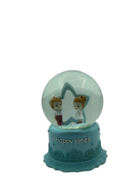 Kar Küresi Mutlu Zamanlar Pilli Işıklı Müzikli 12 Cm Kargo Ücretsiz