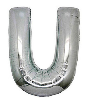 S/SHAPE FOLYO BALON HARF -U- GÜMÜŞ