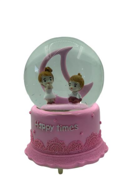 Kar Küresi Mutlu Zamanlar Pilli Işıklı Müzikli Püskürtme Motorlu Büyük Boy 15 Cm Kargo Ücretsiz