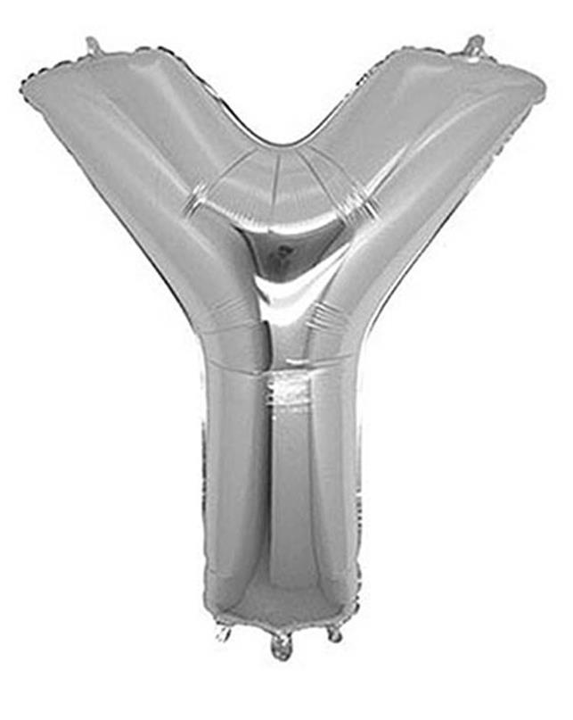 S/SHAPE FOLYO BALON HARF -Y- GÜMÜŞ