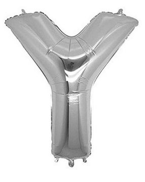 S/SHAPE FOLYO BALON HARF -Y- GÜMÜŞ