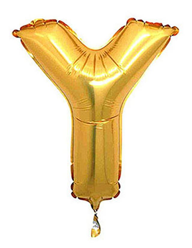 S/SHAPE FOLYO BALON HARF -Y- ALTIN