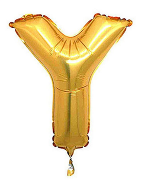 S/SHAPE FOLYO BALON HARF -Y- ALTIN