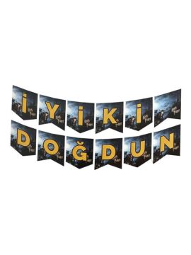 HARRY POTTER BASKILI İYİ Kİ DOĞDUN BANNER